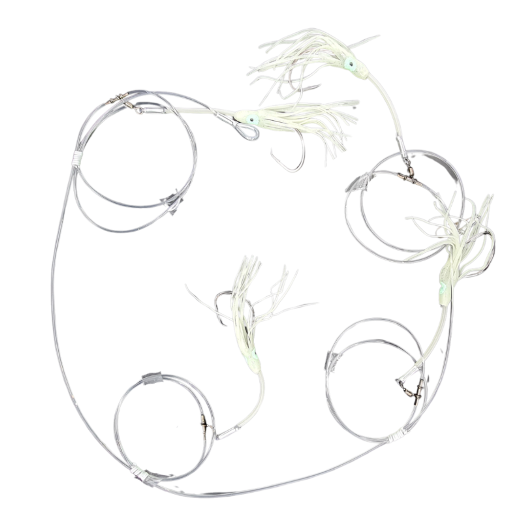 SUPER UV Puka Rig Oct Skt - 4 Hook Lumo image 0
